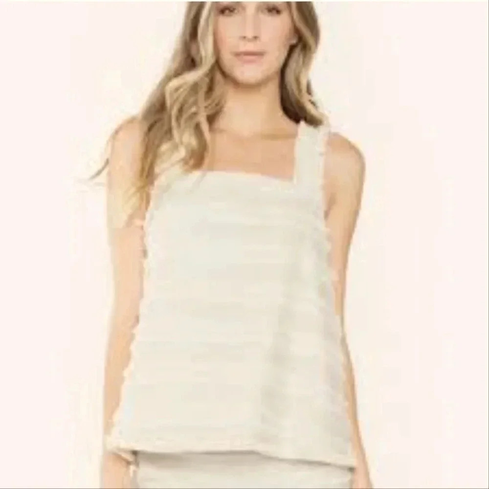 Le Clair De Lune Linen Tank - Picture 2 of 7